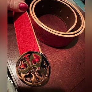 TORY BURCH Gorgeous Orange Belt Size Medium
